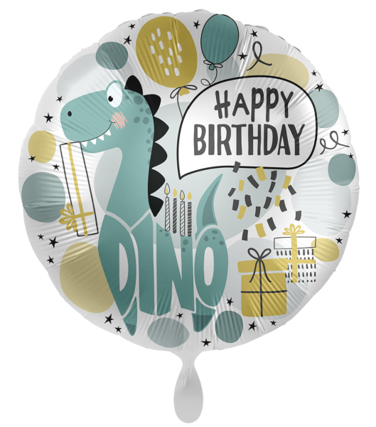 Folienballon - Happy Birthday, Dino Party - ø 43cm